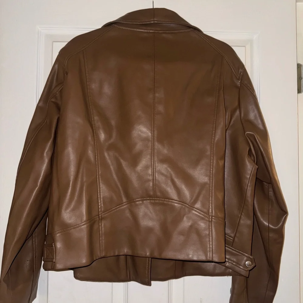 Blank NYC Tan Faux Leather Jacket - Picture 7 of 8